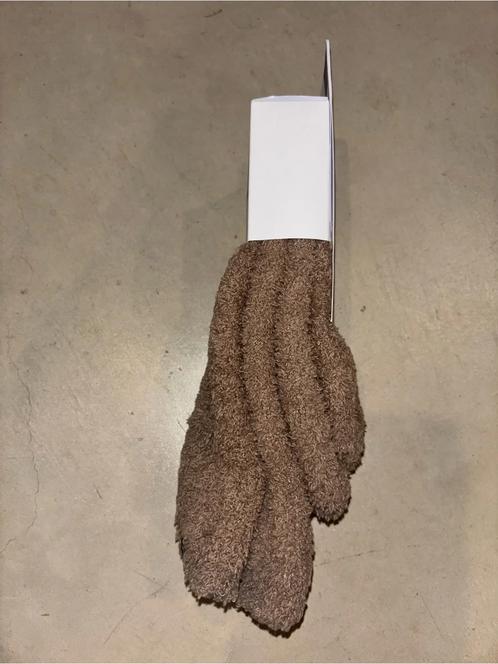 Authentic Alo Yoga Plush Lush Socks in Gravel